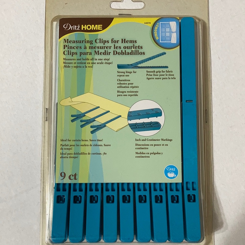 NWT 9 ct, Measuring Clips for Hems by Dritz
